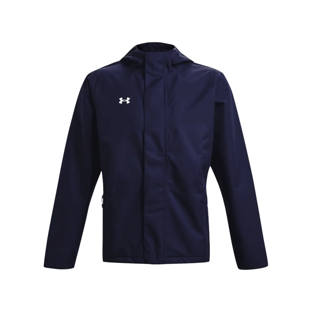 UA Men's Stormproof Lined Rain Jacket Navy Color