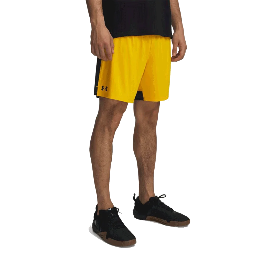 UA Men's Tech Vent Non-Pocketed 7" Shorts Yellow Color