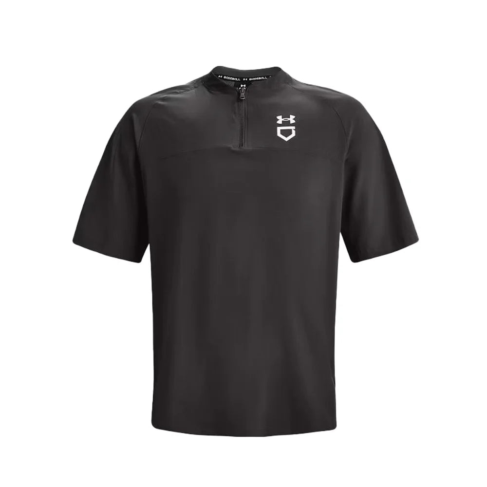 UA Men's Utility Short Sleeve Cage Jacket Gray Color.
