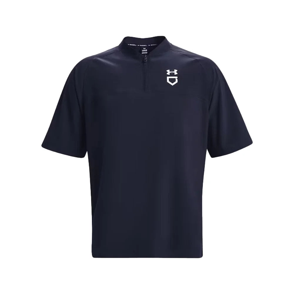 UA Men's Utility Short Sleeve Cage Jacket Navy Color.