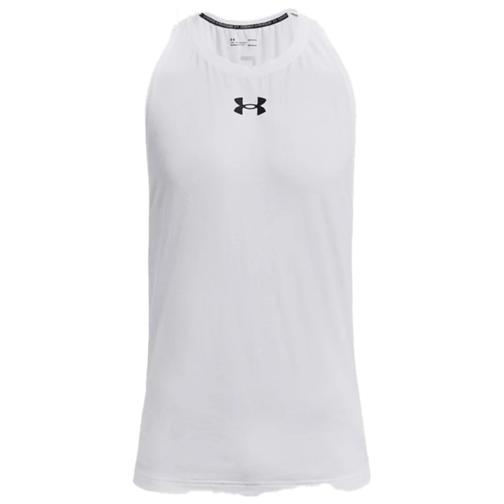 UA Men's Zone Tank White Color.
