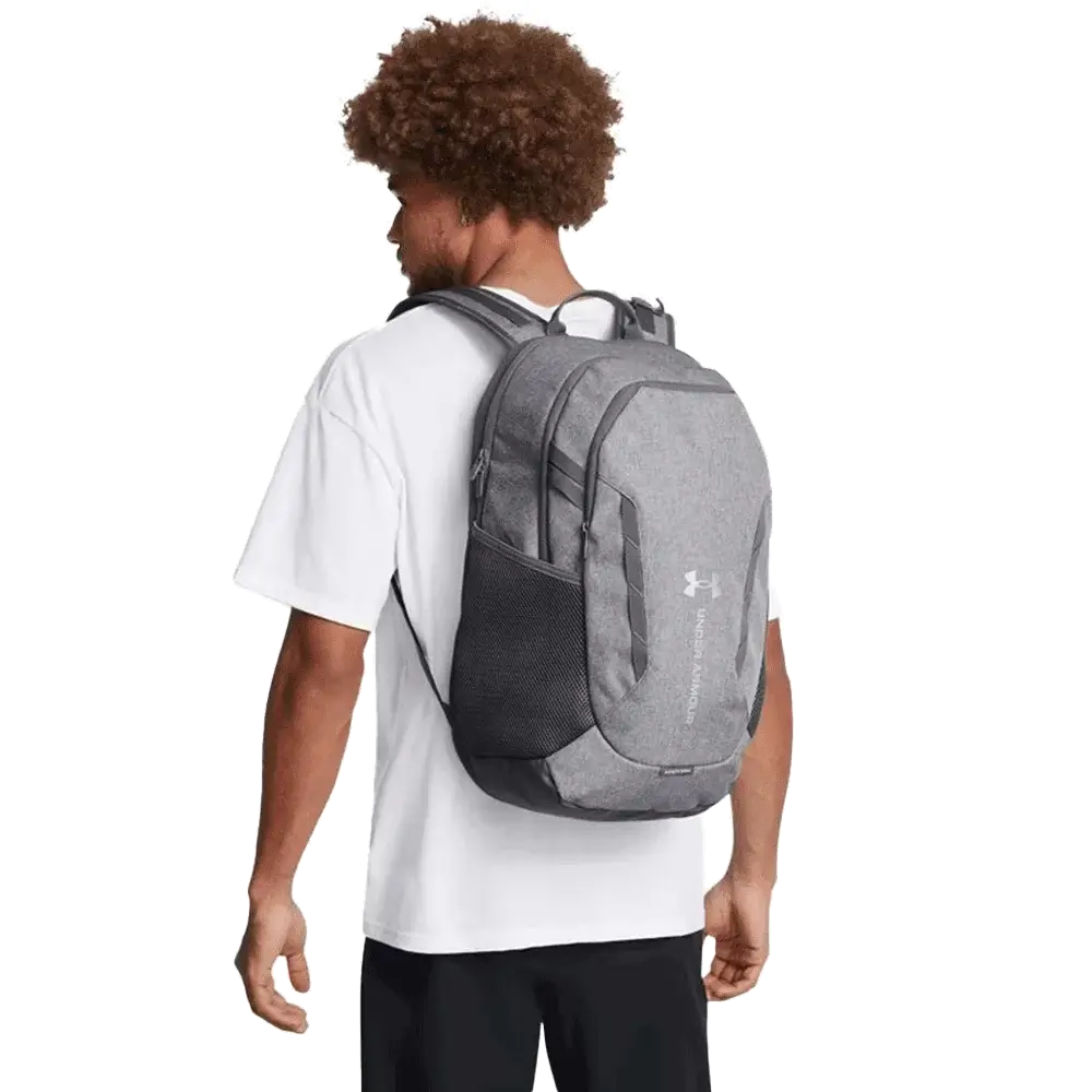 UA Unisex Hustle 6.0 Team Backpack Grey Color