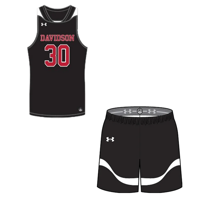 UA Youth Fury Ii Basketball Set - Jersey and short Pair Black color