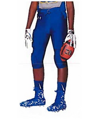 UA Youth Football Intergrated Pant - S / Black / White