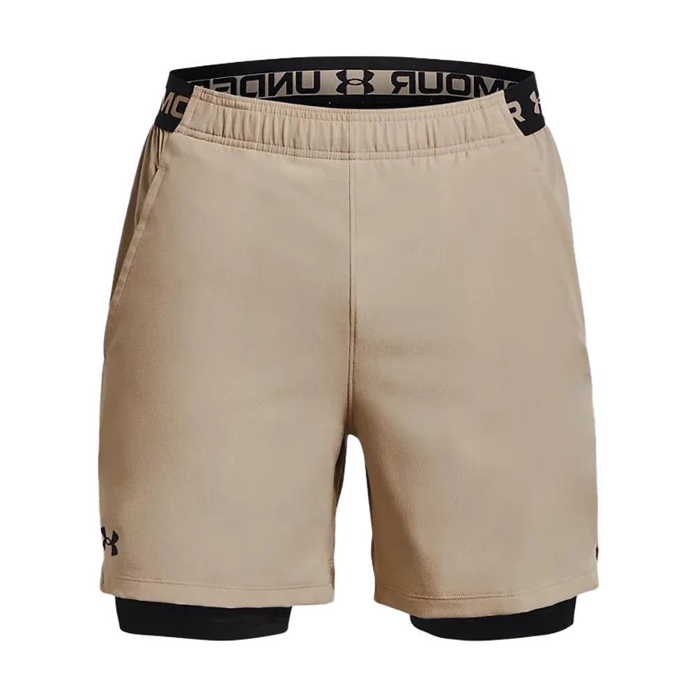 Under Armour Men's Vanish Woven 2-in-1 Shorts Khaki Color