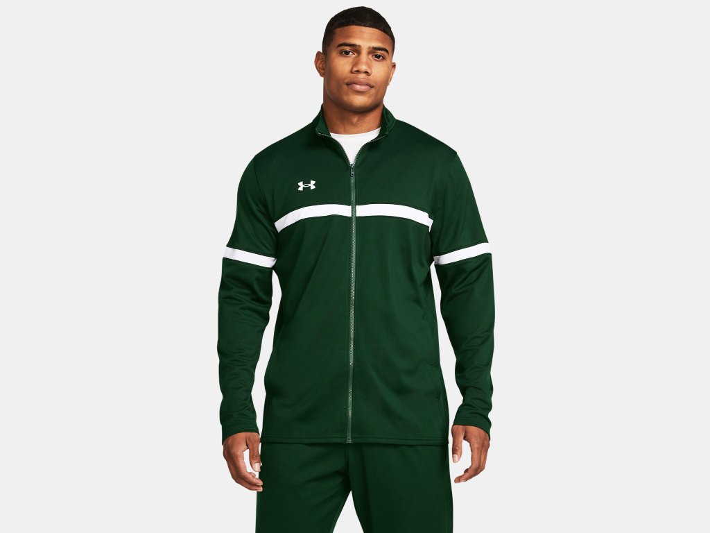 UA M's Team Knit W-Up FZ