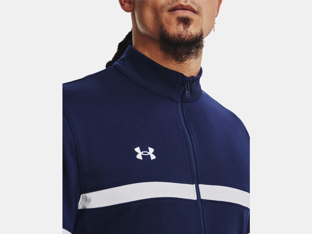 UA M's Team Knit W-Up FZ
