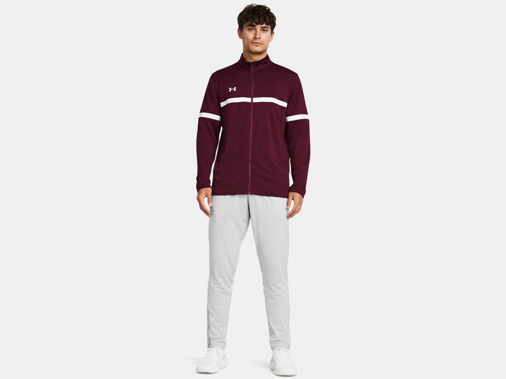 UA M's Team Knit W-Up FZ