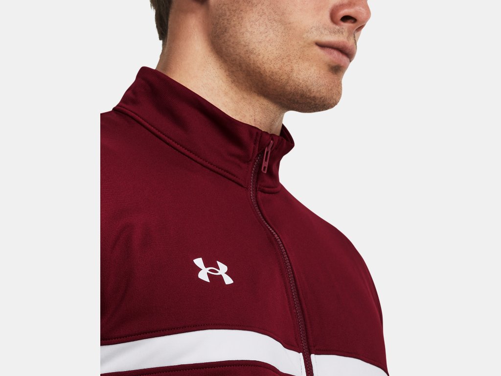 UA M's Team Knit W-Up FZ