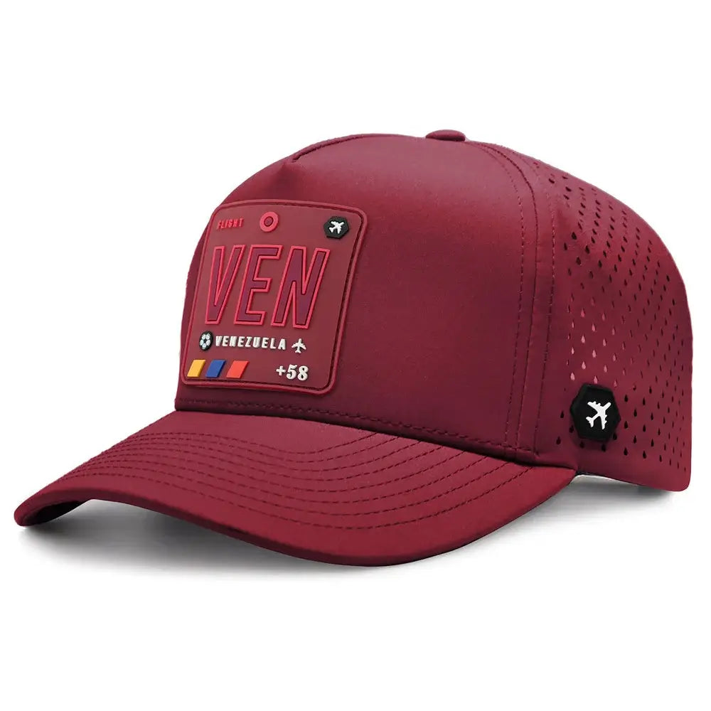 VEN - Venezuela Performance Hat Vinotinto color 3Quarter Front view