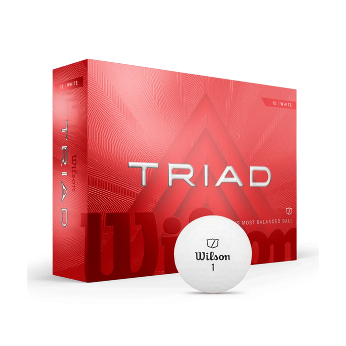 Wilson Triad Golf Ball White 12-Ball White color