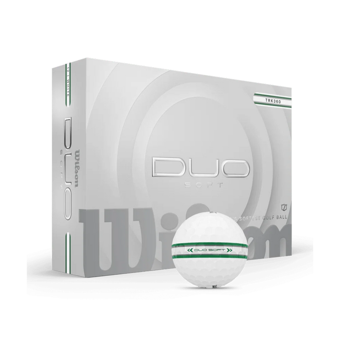 Wilson Duo Soft Golf Ball TRK360 12-Ball Green color