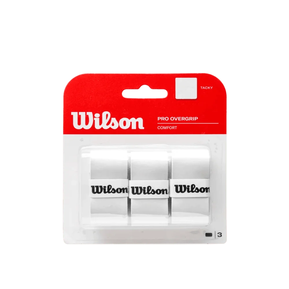 Wilson Pro Overgrip 3 Pack White color
