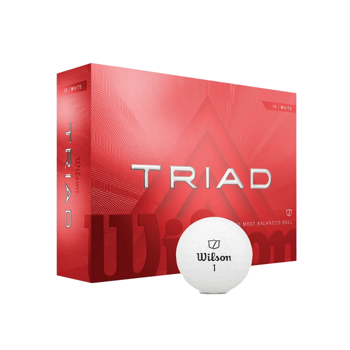 Wilson Triad Golf Balls White color