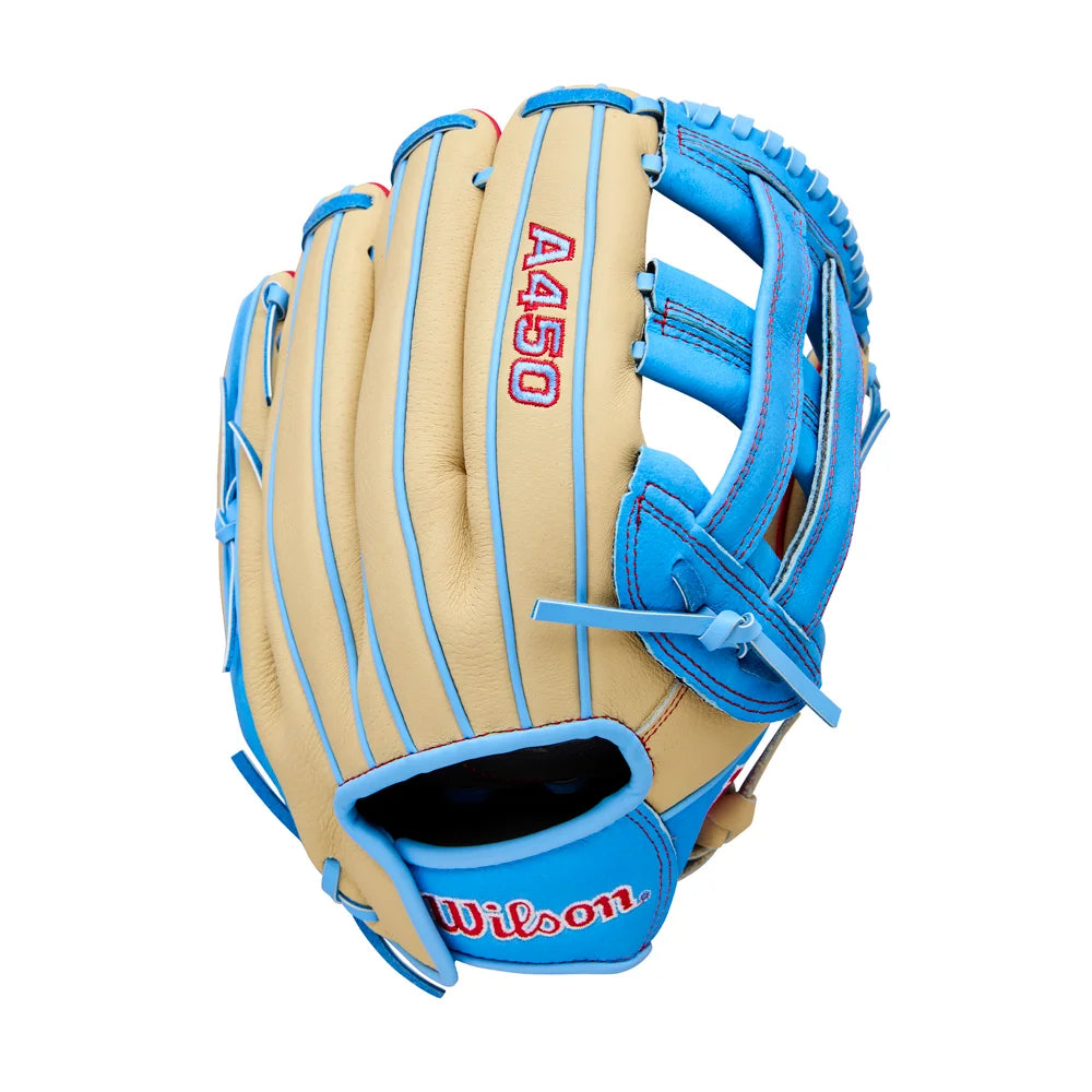 Wilson 2026 A450 12" Youth Baseball Glove Blue Color