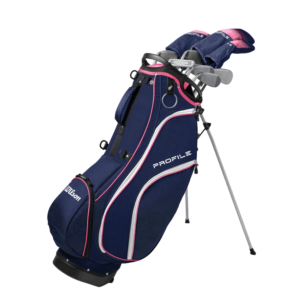 Wilson Women's Profile Complete Golf Set With Stand Bag Navy Color