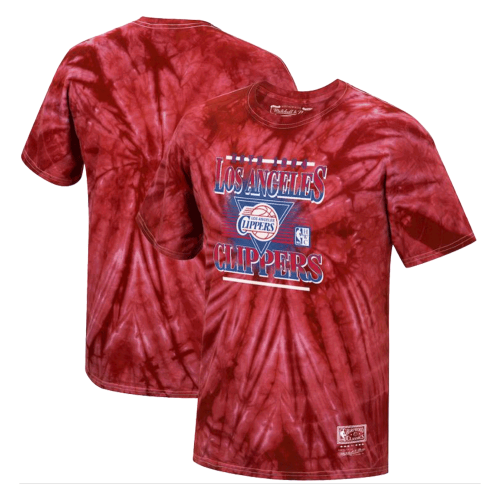 Los Angeles Clippers Mitchell & Ness Tie Dye Elevate T-Shirt