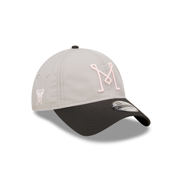 New Era Inter Miami CF 9TWENTY Logo Adjustable Hat, Men's, Gray