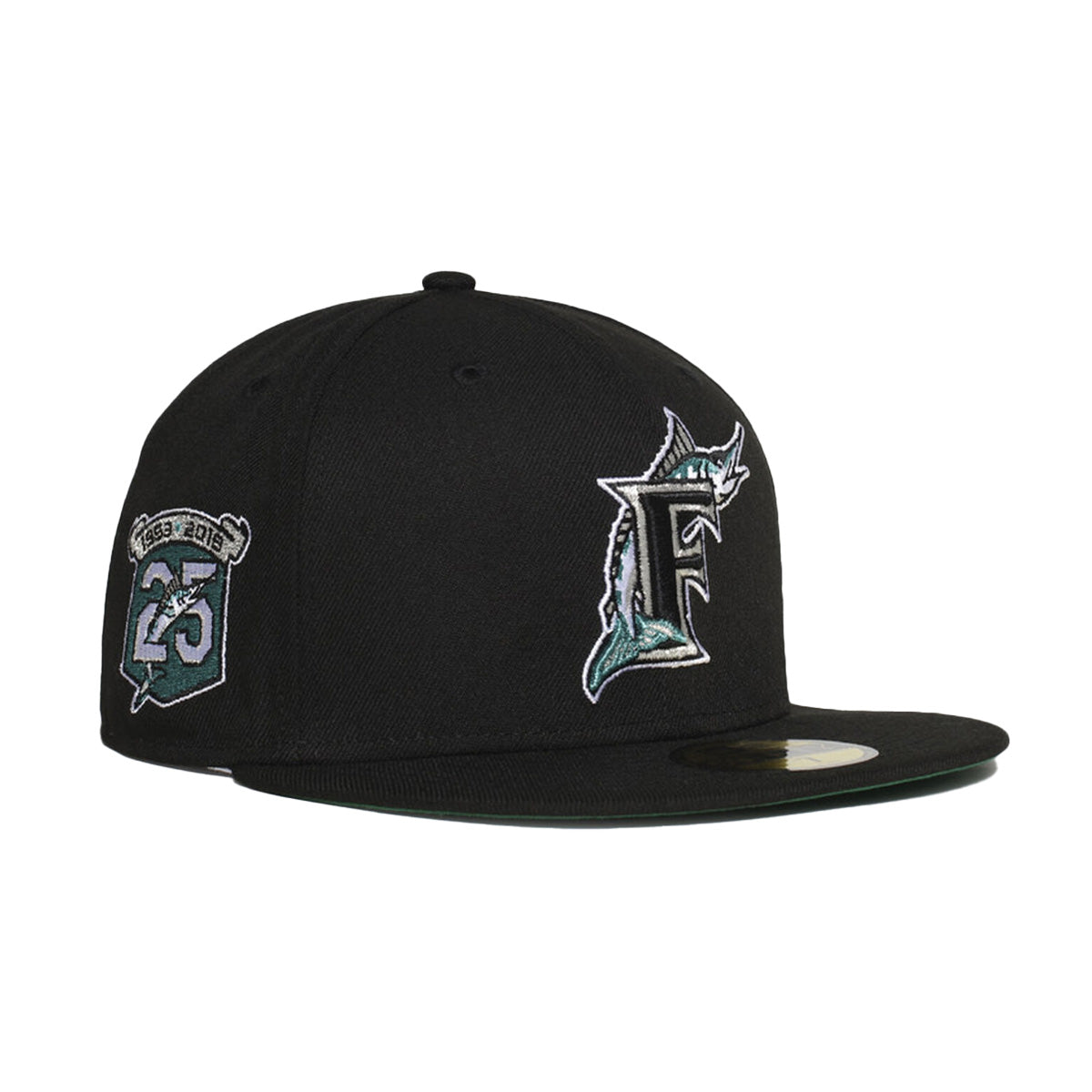 New Era MLB Miami Marlins Metallic Thread Logo 59Fifty Fitted Hat