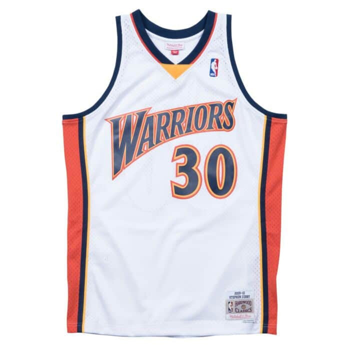 Camiseta Swingman de Stephen Curry para hombre, color blanco, de los Golden State Warriors 2009/10