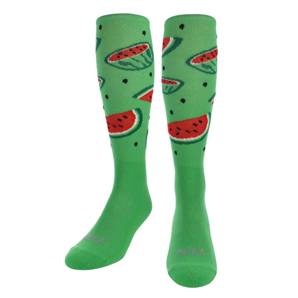 TCK Watermelon Athletic Knee High Socks - Pack of 3
