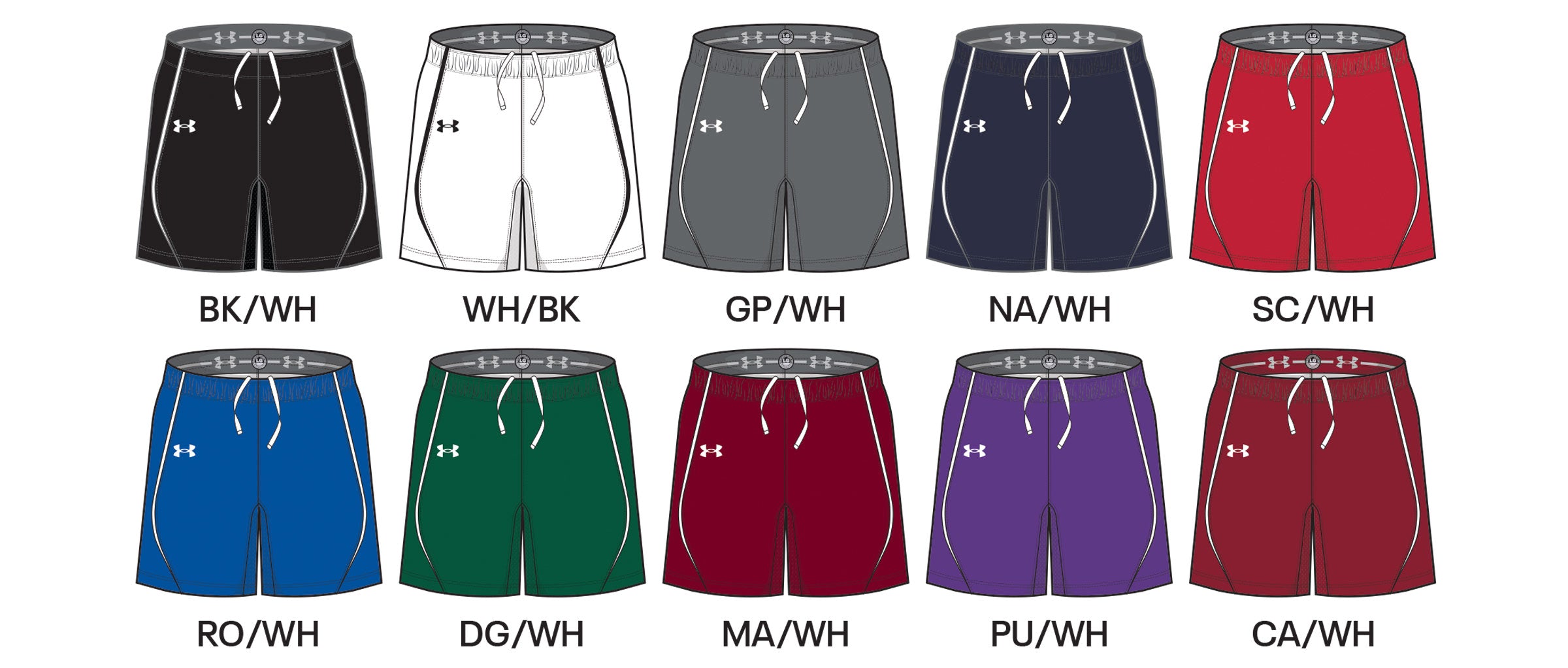 Pantalón corto de lacrosse UA Glide para hombre