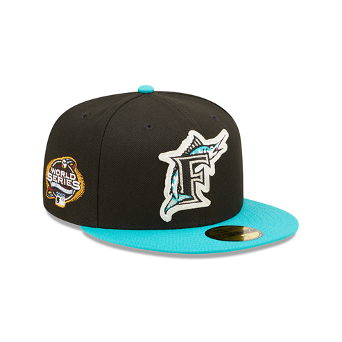 Miami Marlins New Era Green Undervisor 59FIFTY Fitted Hat - Light