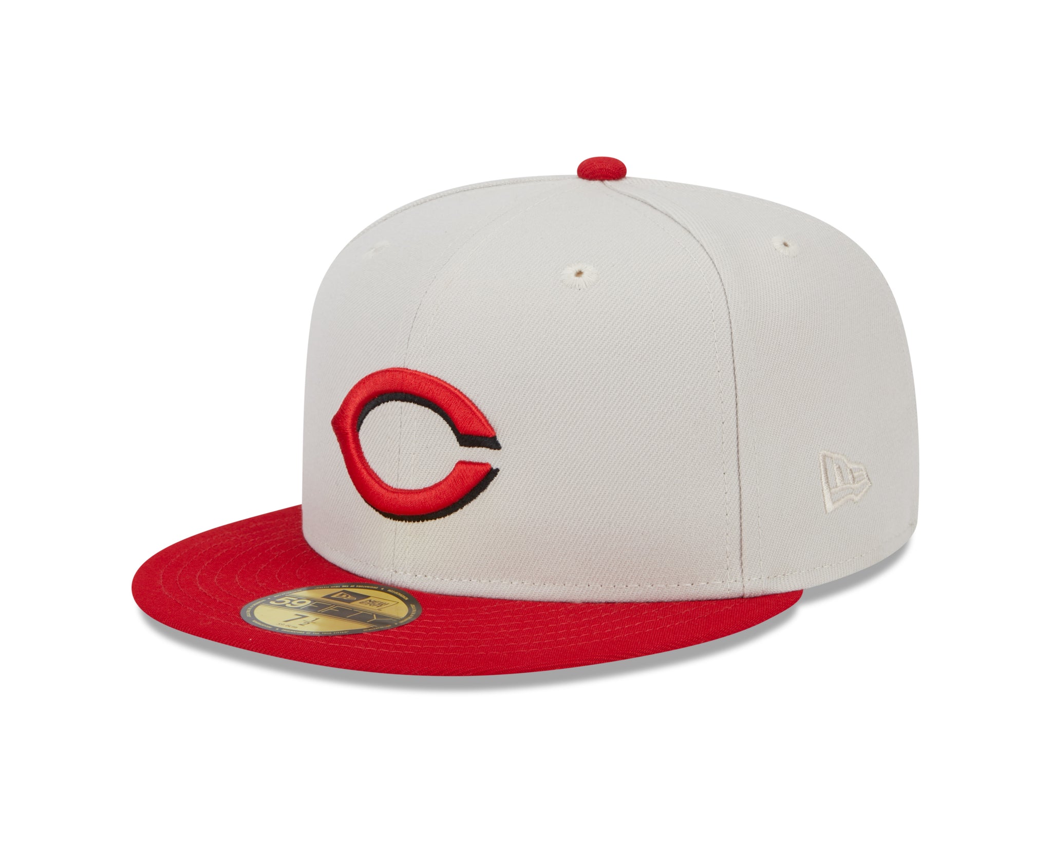 New Era Cincinnati Reds 59FIFTY Authentic Collection Hat Black/Red 7 7/8