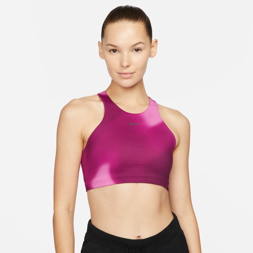 Nike Yoga Dri Fit Swoosh Women s Medium Support Printed Sports Bra