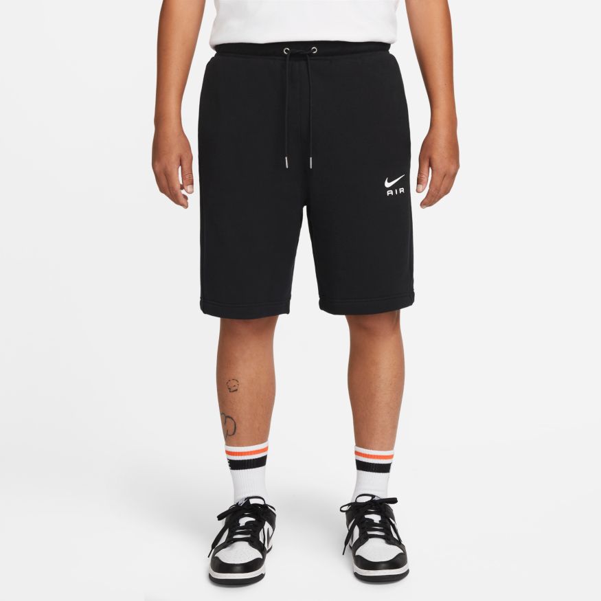 Nike men's sportswear double best sale swoosh french terry shorts