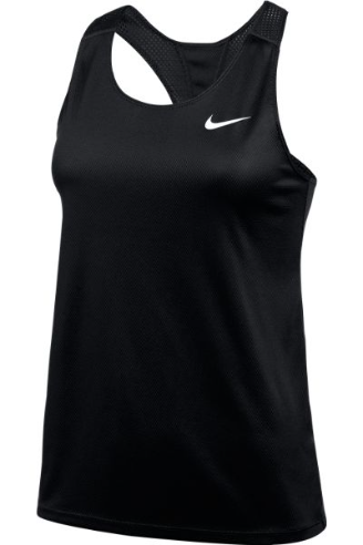 Women's Nike Team Running Singlet L / TM Black/Tm White