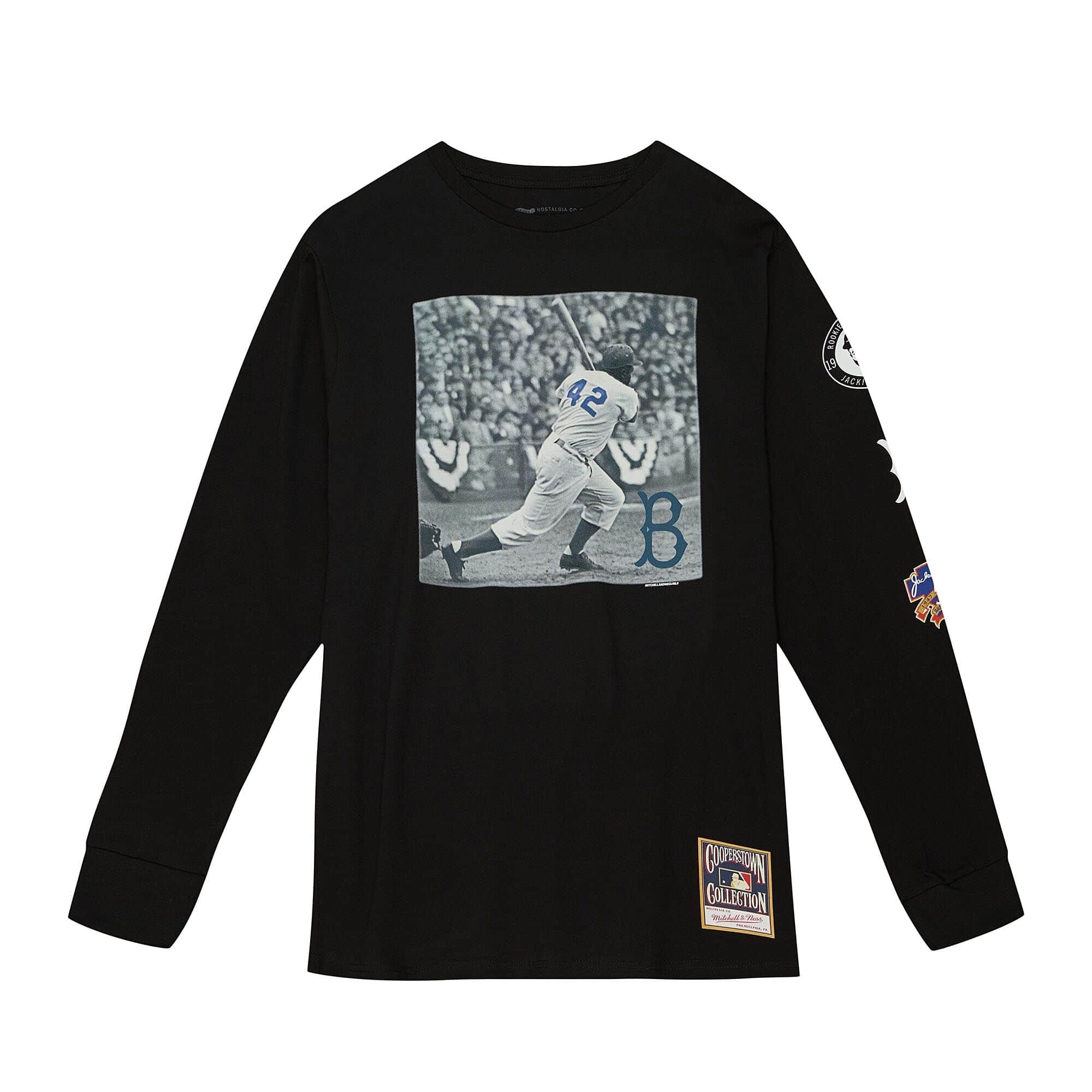 Mitchell & Ness Batter Up LS Tee Brooklyn Dodgers Jackie Robinson