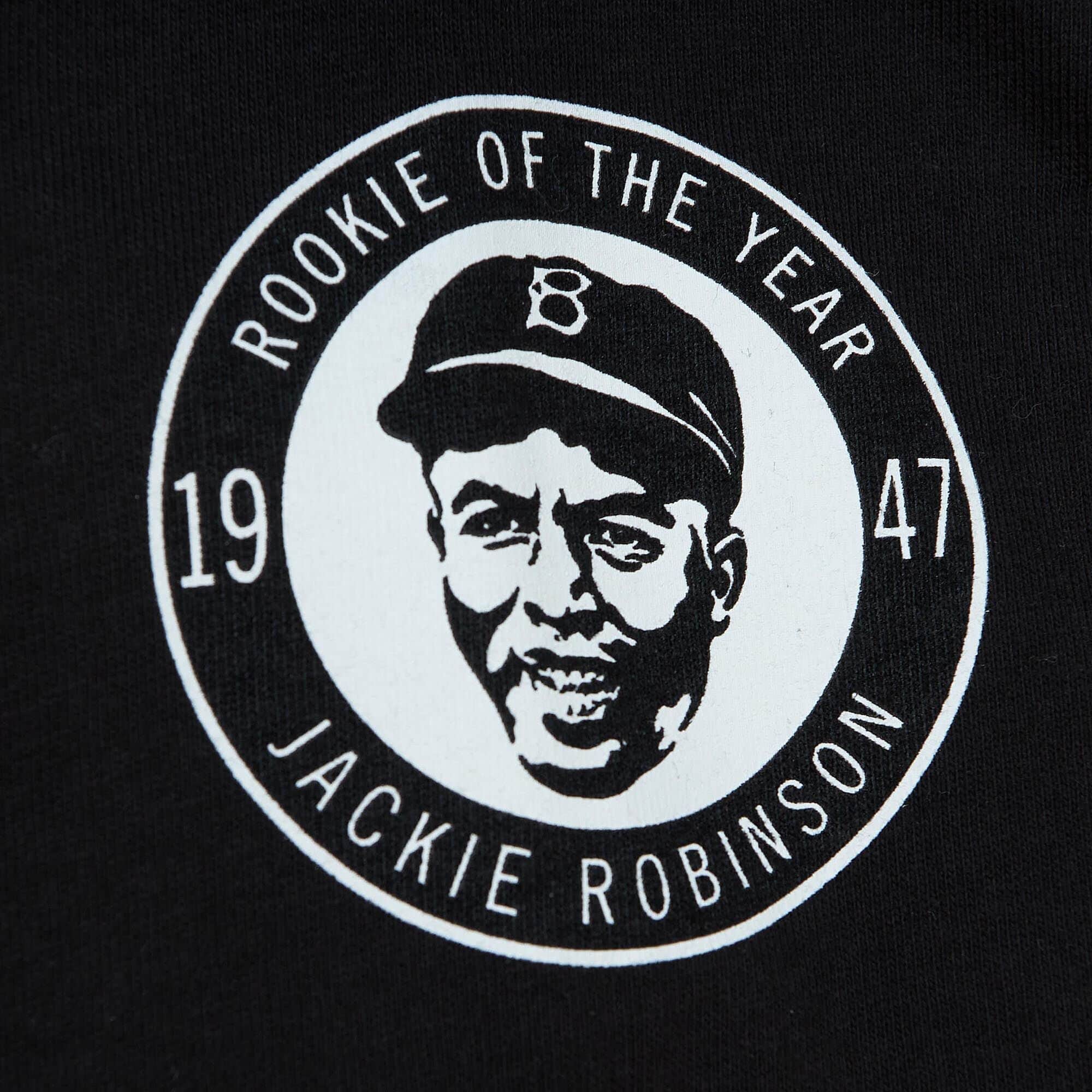 Camiseta Batter Up LS de Mitchell & Ness, Brooklyn Dodgers, Jackie Robinson