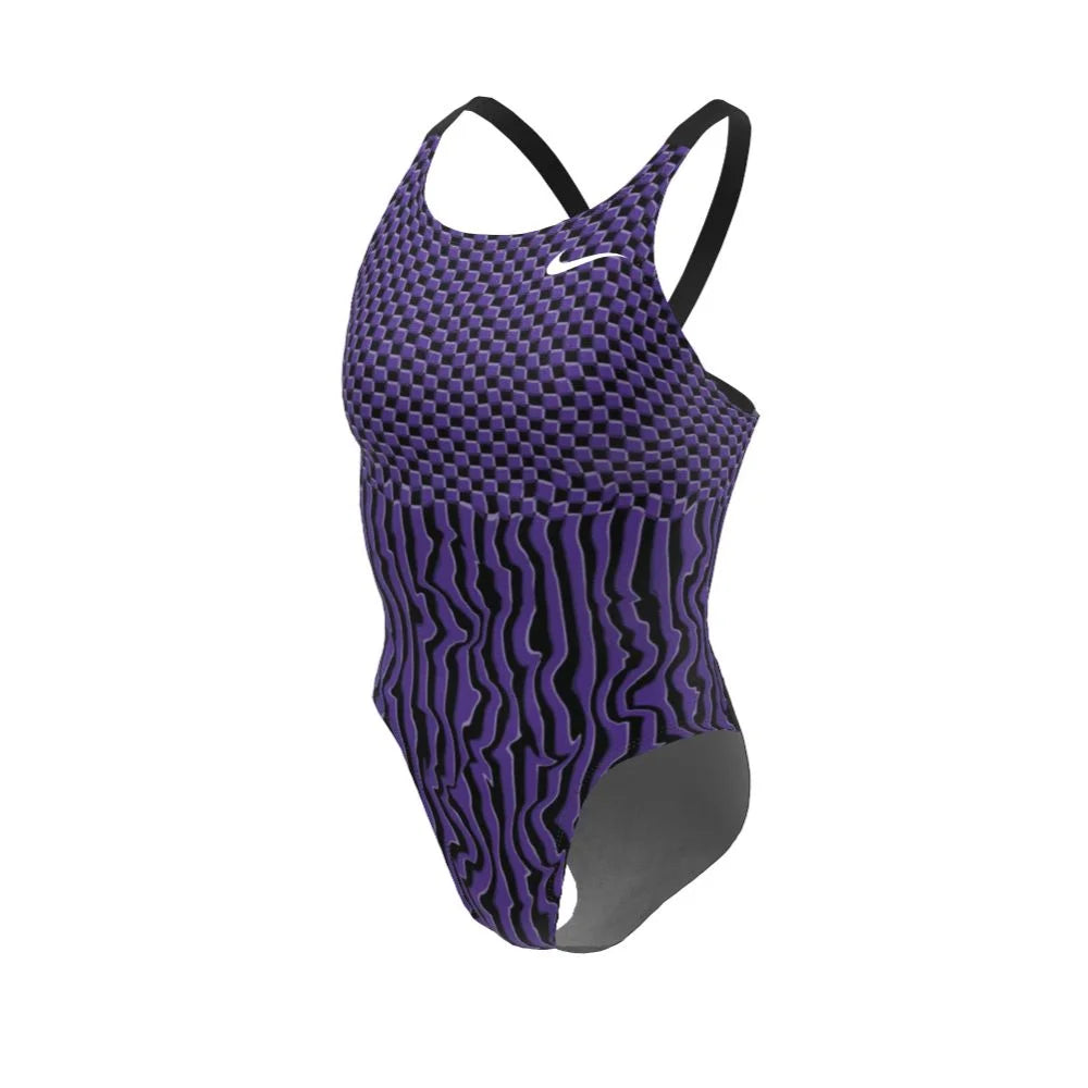 Nike Swim Women's Drippy Check Fastback One Piece