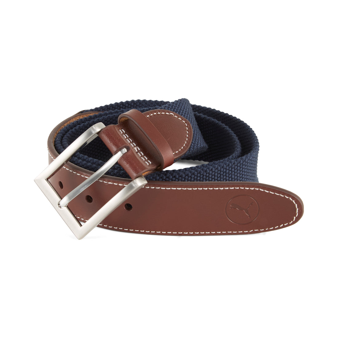 Puma Golf Needlepoint Canvas Belt Navy Color.
