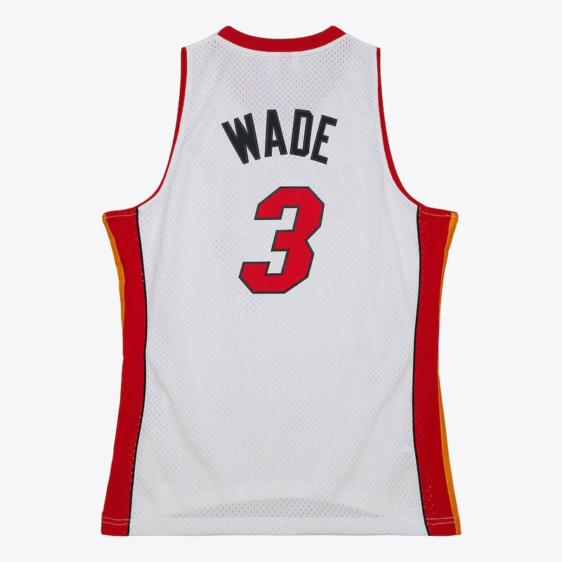 Camiseta Swingman de Dwyane Wade para hombre, blanca, Miami Heat, temporada 2005/06