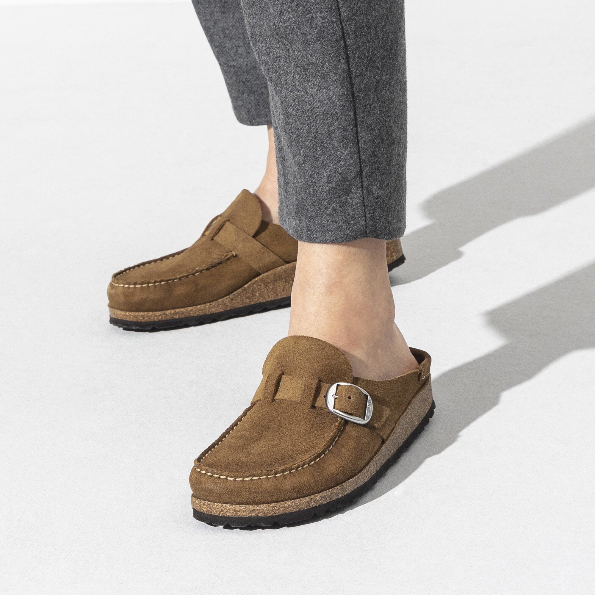 Birkenstock Buckley Suede Leather Tea - Women's Clogs
