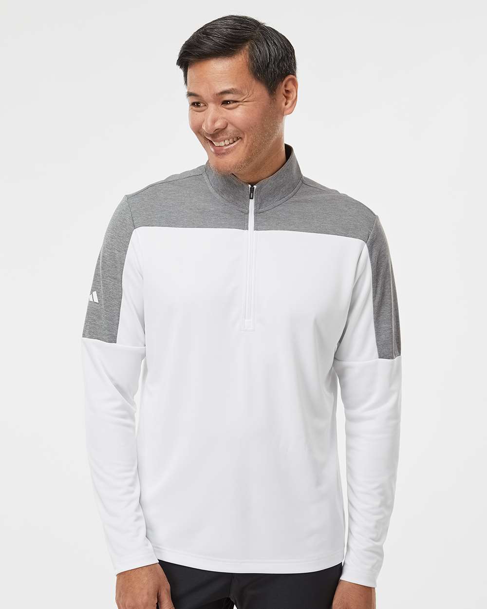 Adidas Men's Ultimate365 Lightweight Colorblocked Quarter-Zip Pullover