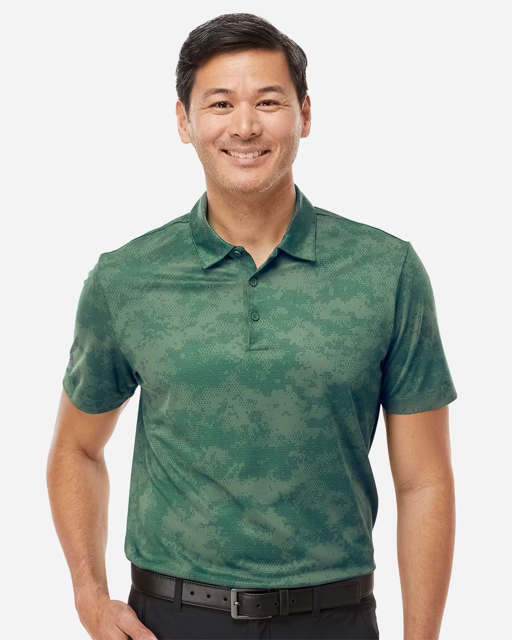 Adidas Men's All Over Camo Print Polo