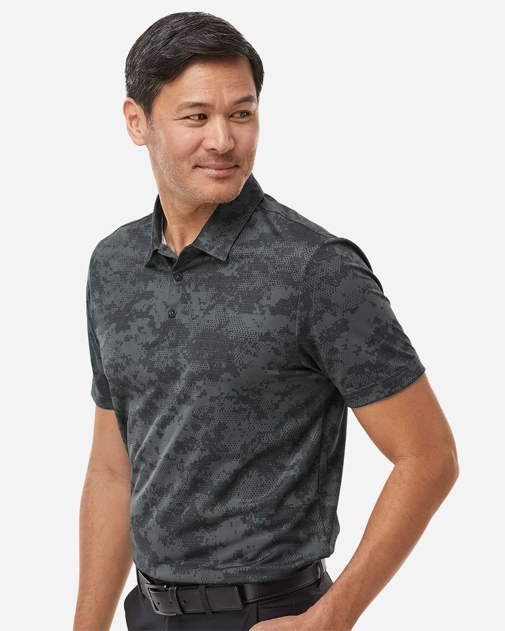 Adidas Men's All Over Camo Print Polo