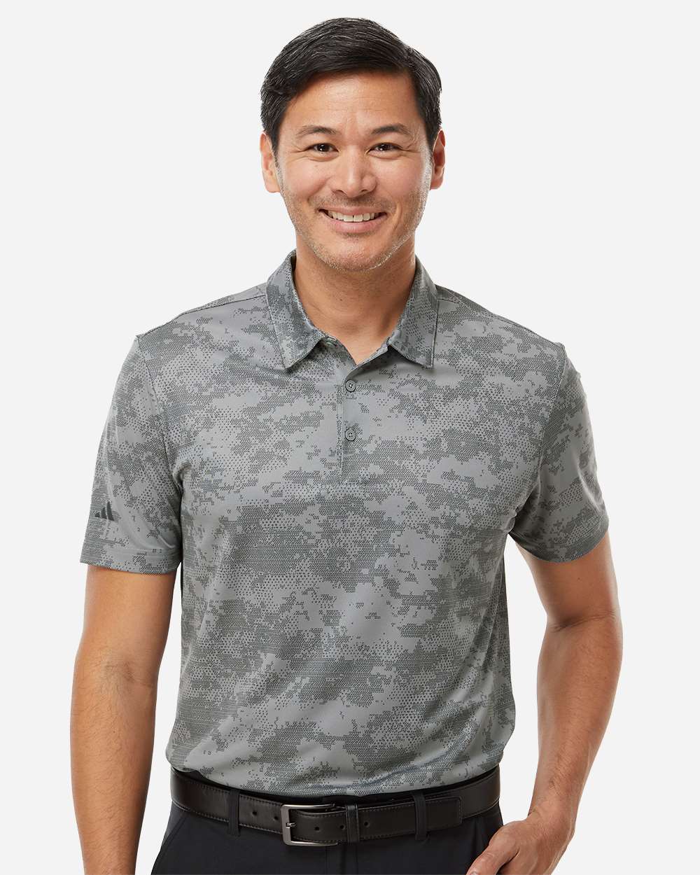 Adidas Men's All Over Camo Print Polo