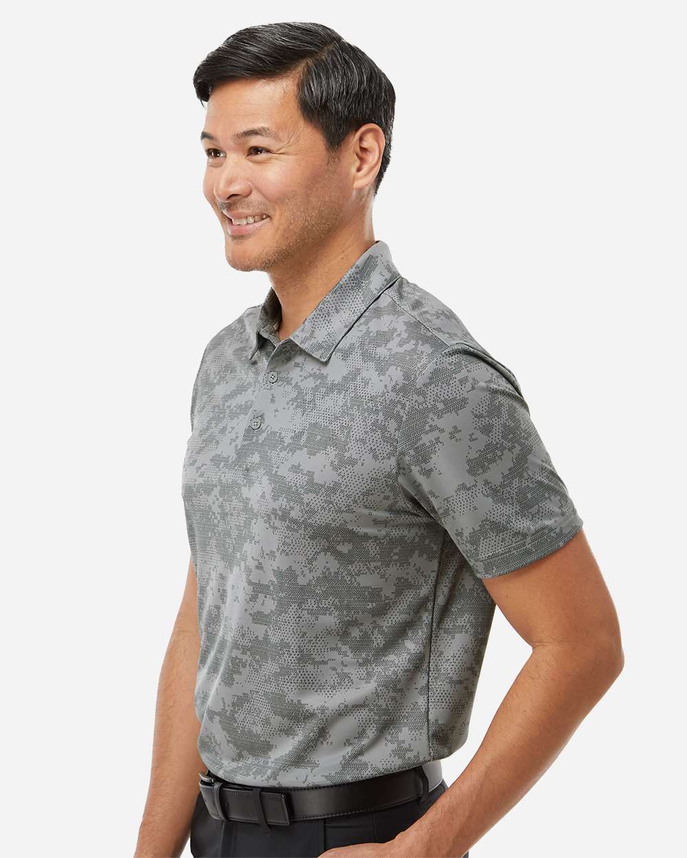 Adidas Men's All Over Camo Print Polo