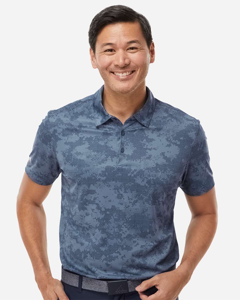 Adidas Men's All Over Camo Print Polo