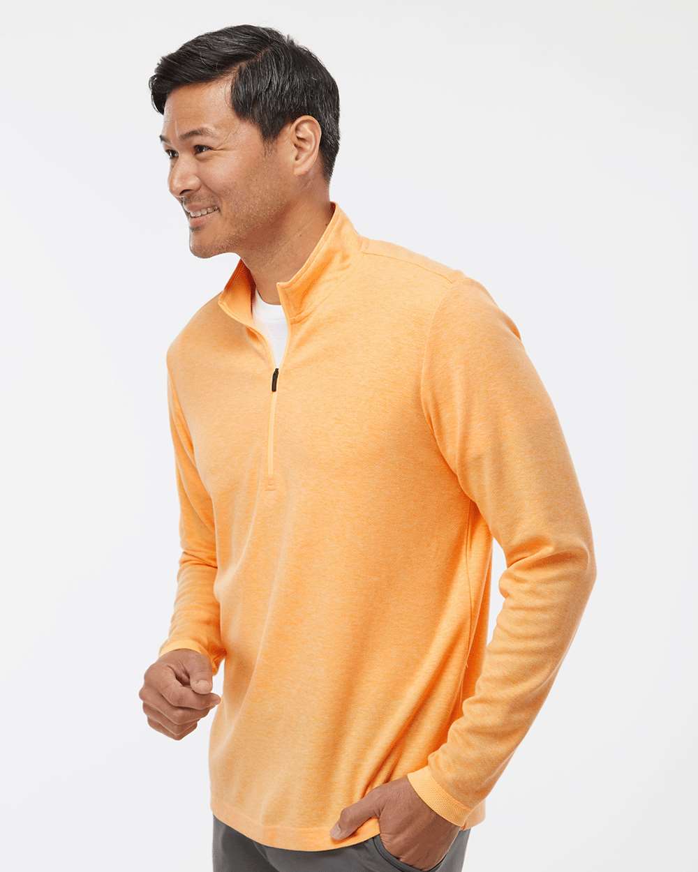Adidas Men's 3-Stripes Quarter-Zip Sweater Pullover