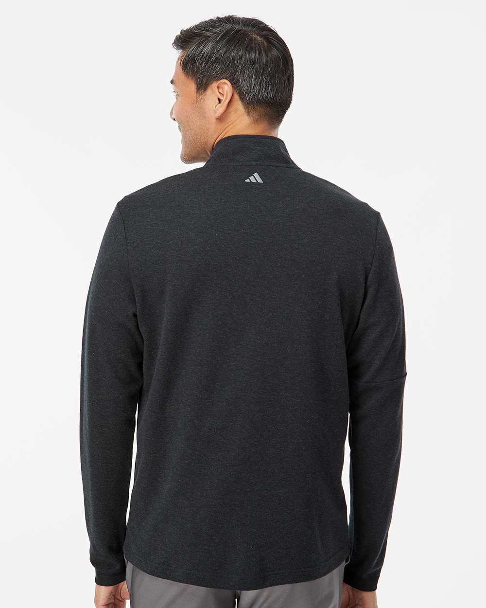 Adidas Men's 3-Stripes Quarter-Zip Sweater Pullover