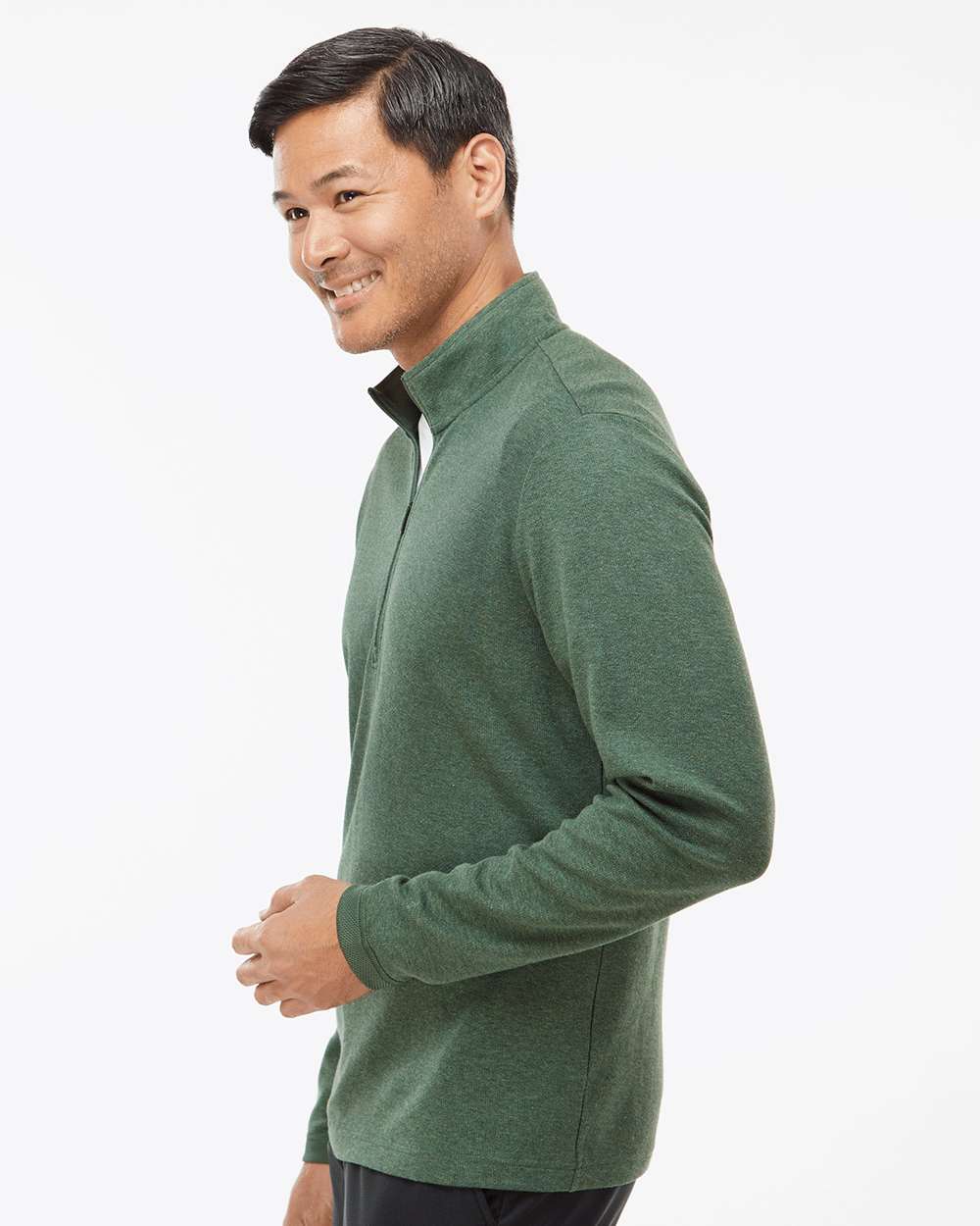 Adidas Men's 3-Stripes Quarter-Zip Sweater Pullover