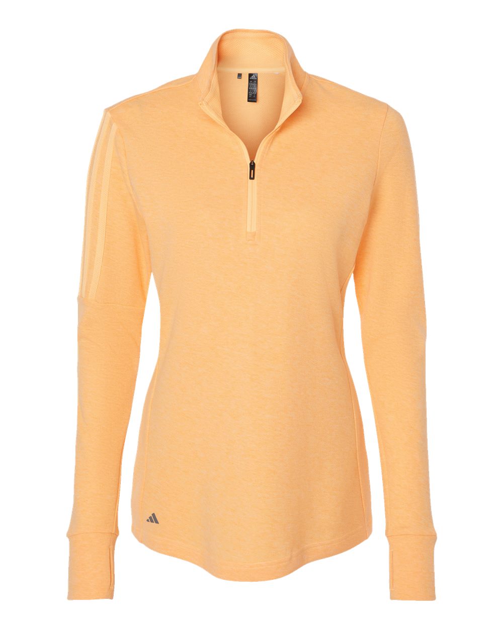 Adidas Women's 3-Stripes Quarter-Zip Sweater Pullover