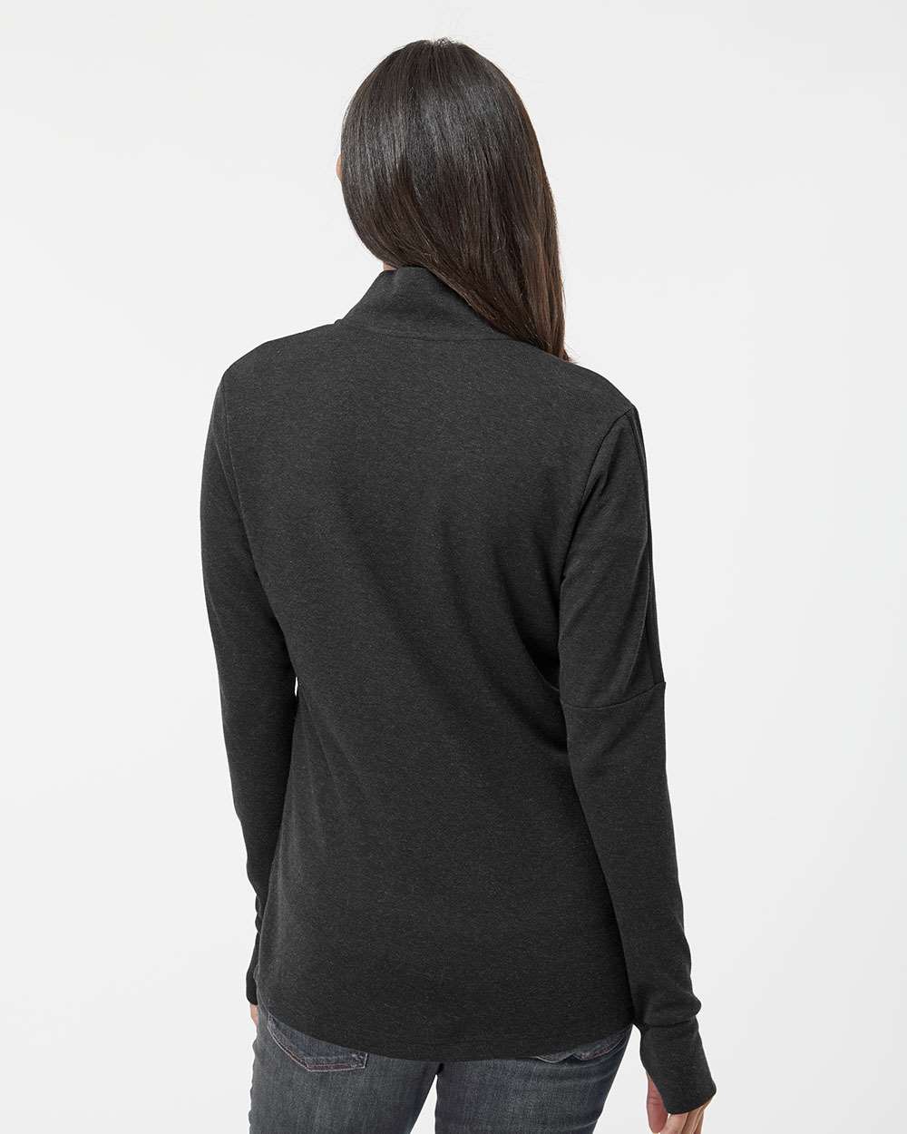 Adidas Women's 3-Stripes Quarter-Zip Sweater Pullover