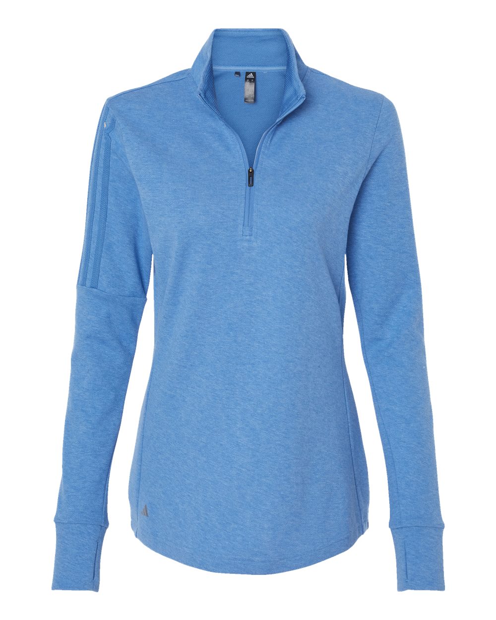 Adidas Women's 3-Stripes Quarter-Zip Sweater Pullover
