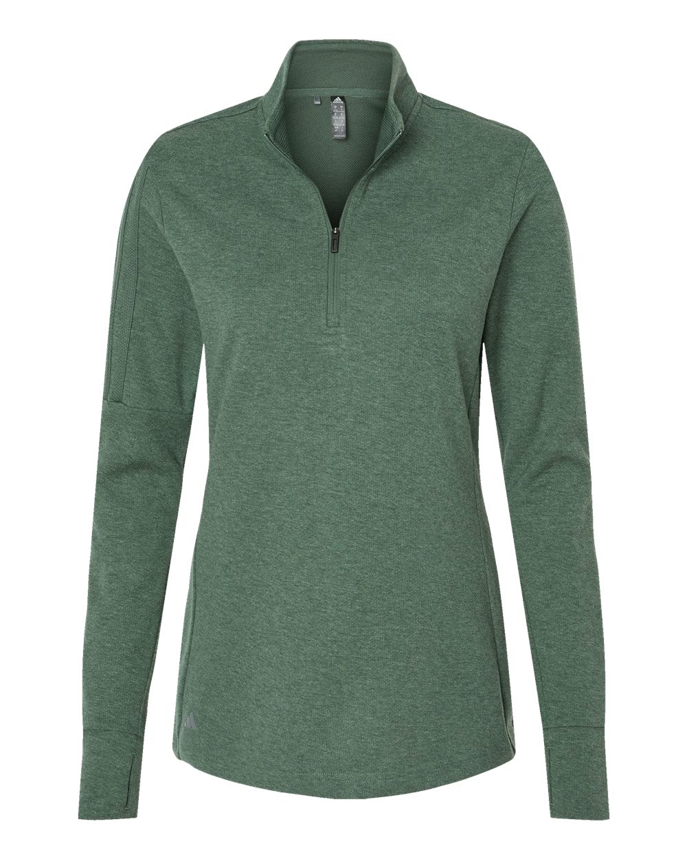 Adidas Women's 3-Stripes Quarter-Zip Sweater Pullover